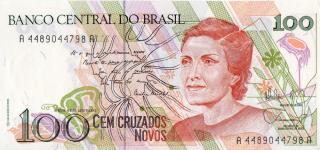 Cdula de 100 Cruzados Novos - Brasil