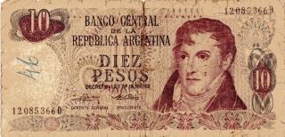 Cdula de Diez Pesos - Argentina