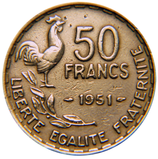 Moeda de 50 Francs - Frana