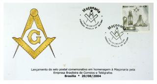 Envelope Simbologia Manica - Brasil