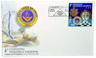 Envelope do 4 Congresso Manico Nacional do Chile