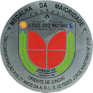Medalha da Loja Manica Ulysses Jorge Martinho