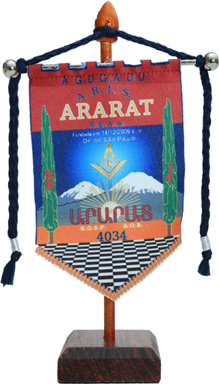 Mini-Estandarte da Loja Manica Ararat 4034