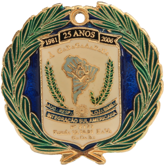 Medalha da Loja Manica Integrao Sul-Americana n 2123
